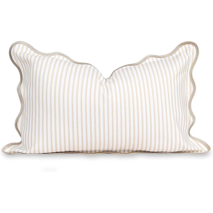 Coastal Scalloped Pillow Cover